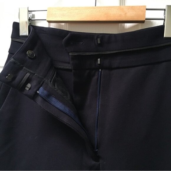 Sandro Navy Straight Leg High Waisted Pants - Picture 4 of 10